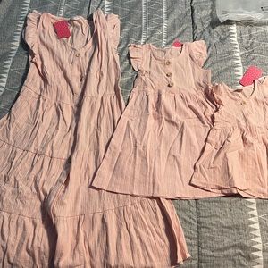 Mommy & me matching dress set 3 DRESSES